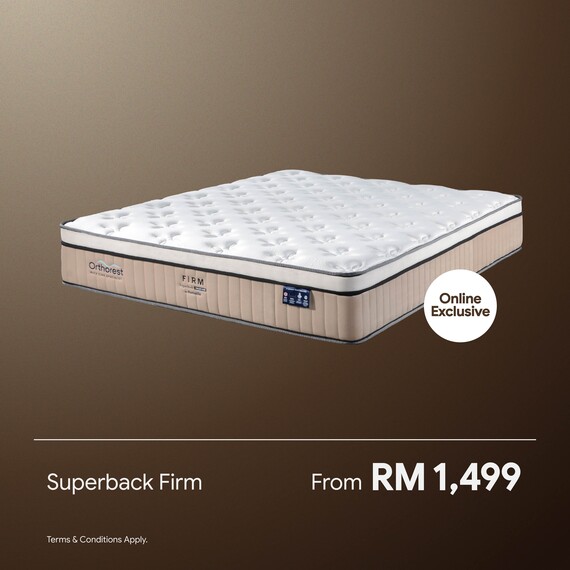 [Online Exclusive] Orthorest SuperBack Firm Mattress